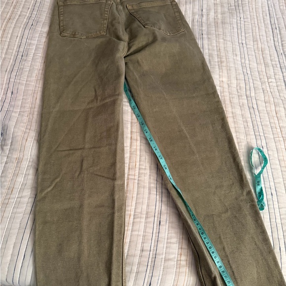 Re/Done High Rise Green Women's Jeans - Picture 13 of 15